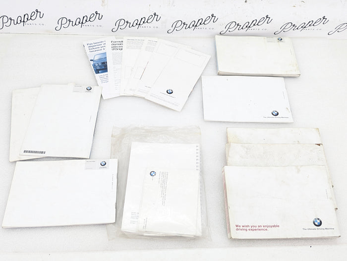 BMW E46 330Ci 325Ci 323Ci Misc. BMW Owners Manual Radio Booklet & Pamphlets Set 01410158112