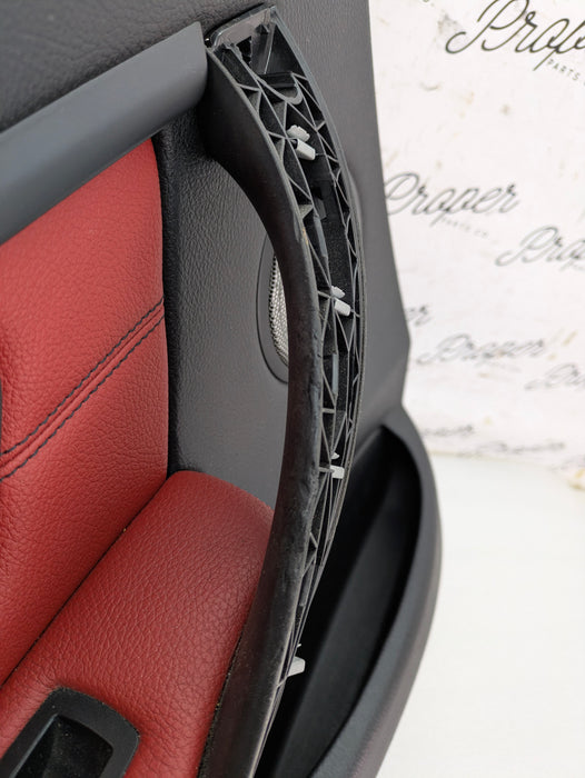 BMW F30 335xi M Sport Complete Red Interior Swap Kit Set Leather Coral Red Door Cards & Seats