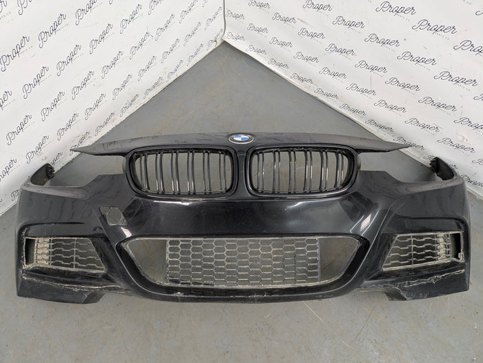 BMW F30 F31 3 Series M Sport Front Bumper Black Sapphire Metallic (475) *DAMAGED*