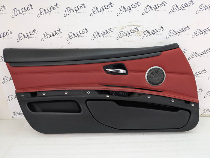 BMW E92 M Sport Interior Seats Set Coral Red Leather 8695884/6970729/6970730/9168956/6962584/7119846/7119815