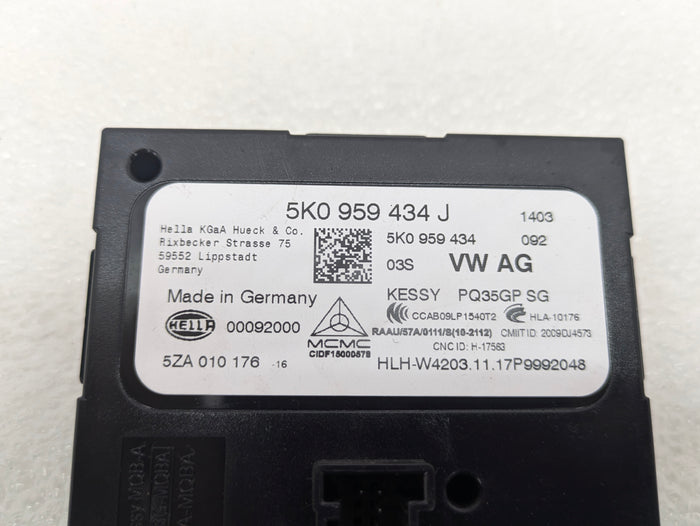 2015-2018 Audi 8U Q3 Keyless Entry Anti Theft Control Module 5K0959434J