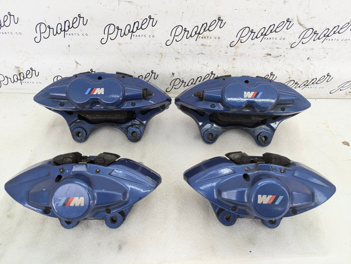 BMW F30 F31 F32 F33 F36 340 440 435 335 M sport Brembo Blue Brake Caliper Set Front & Rear