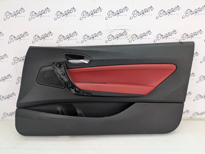 BMW F22 228xi M235xi 230xi M240xi M Sport Coral Red Dakota Leather Interior Seat & Door Panel Set *NOTE*