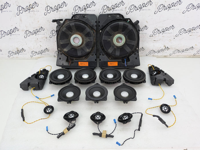 BMW F30 340xi Msport Harman Kardon Complete Mid-Range Speaker Set Kit Subwoofers Tweeters & Hifi Speakers 9364956/9368383/9226357/7263992/7263991/9226358/9210152/9210151
