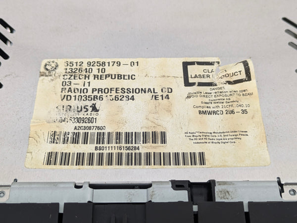 BMW E90 E91 E92 E93 335xi 330xi 328xi 325xi 323i Professional Headunit/Radio/CD Player 9258179