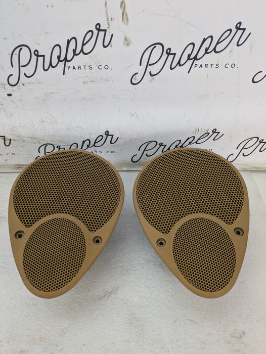 Porsche 996.2 911 Carrera 4 BOSE Left/Right Dashboard Speakers Savanna Beige 99664503300/99664503400