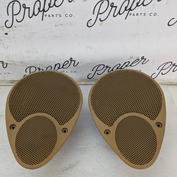 Porsche 996.2 911 Carrera 4 BOSE Left/Right Dashboard Speakers Savanna Beige 99664503300/99664503400