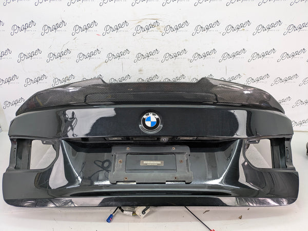 BMW F30 335xi 340xi 330xi 328xi 320i M3 Trunk Lid W/Aftermarket Spoiler Black Sapphire Metallic (475) 41007288757