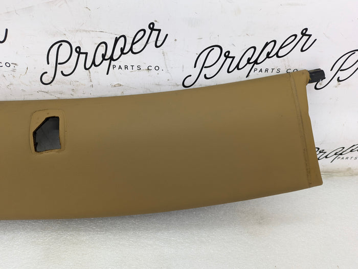 Porsche 996.2 911 Carrera 4 Cabriolet Convertible Upper Windshield Trim Savanna Beige Leather 99655505903/07