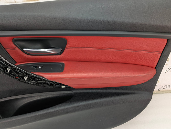 BMW F30 335xi M Sport Complete Red Interior Swap Kit Set Leather Coral Red Door Cards & Seats