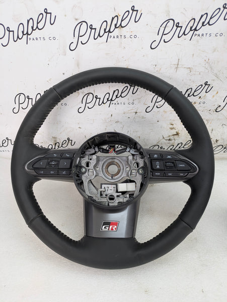 Toyota GZEA14 GR Corolla Manual Transmission Heated Leather Steering Wheel W/Buttons