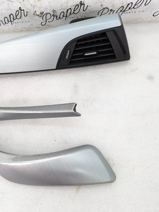 BMW F22 228xi M235xi 230xi M240xi Interior Brushed Aluminum Trim Cover Set *NOTE*