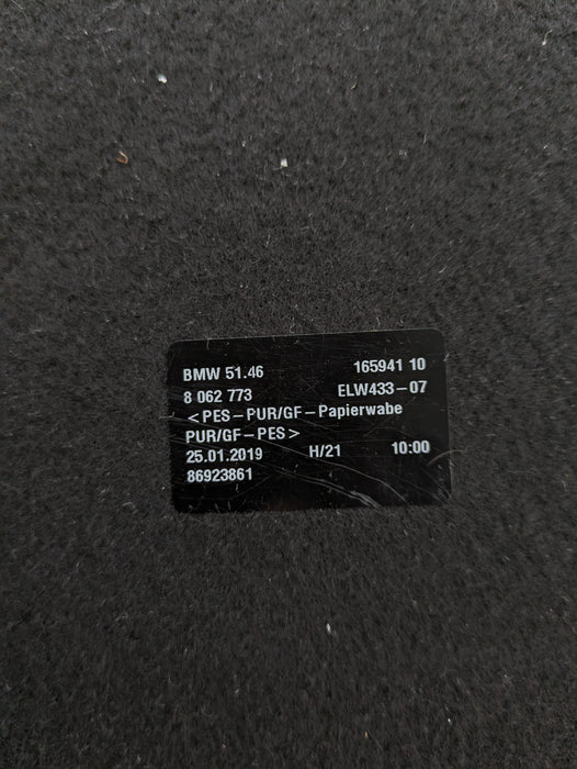 BMW F36 440xi 435xi 430xi 428xi Rear Forward Parcel Shelf Trunk Cargo Cover Section Black 8062773 *NOTE*