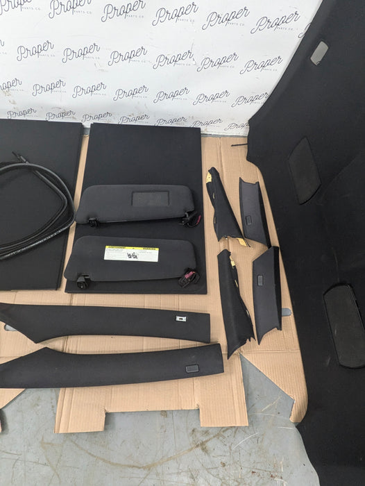 BMW E61 530xi 525xi 545i 550i M Sport Wagon Black Headliner & Upper Trim Kit 7027088