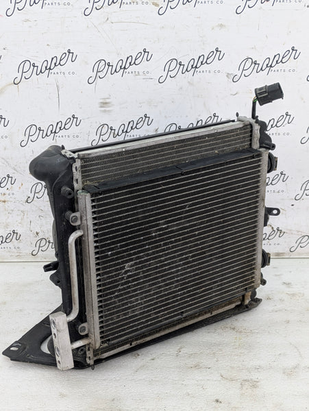 Porsche 996.2 911 Carrera 4 Left/Driver Side Radiator AC Condenser Cooling Fan Shroud 99657311100/99662403502/99610603361/99610613151