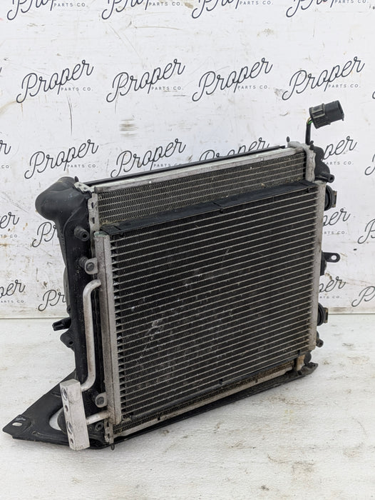 Porsche 996.2 911 Carrera 4 Left/Driver Side Radiator AC Condenser Cooling Fan Shroud 99657311100/99662403502/99610603361/99610613151