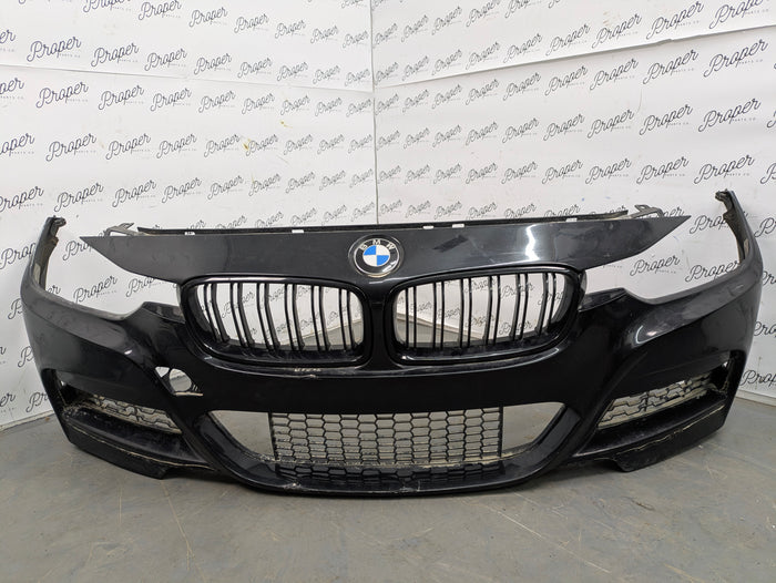 BMW F30 F31 3 Series M Sport Front Bumper Black Sapphire Metallic (475) *DAMAGED*
