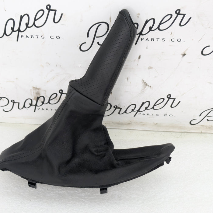 BMW E90 E91 E92 E93 3 Series M Sport Perforated Black Leather Parking Brake Boot 7900777