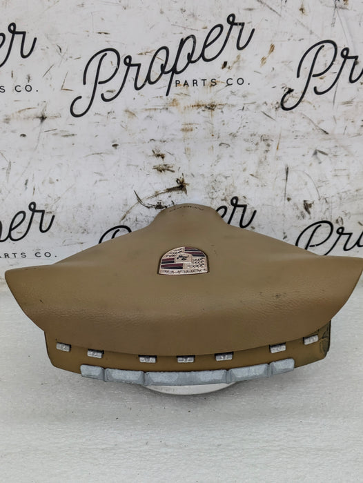 Porsche 996.2 911 Carrera 4 3 Spoke Steering Wheel Airbag Savanna Beige 99680308902