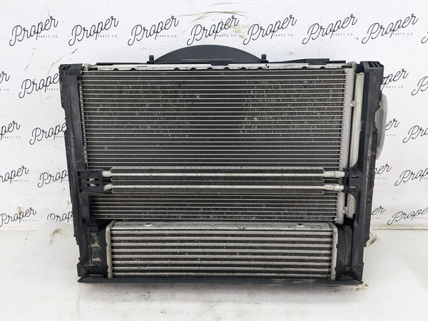 BMW E90 E92 E93 335xi 335i N55 N54 Auto Transmission Engine Cooling Pack Radiator/AC Condenser/Intercooler/600W Fan 17117788903/7545366