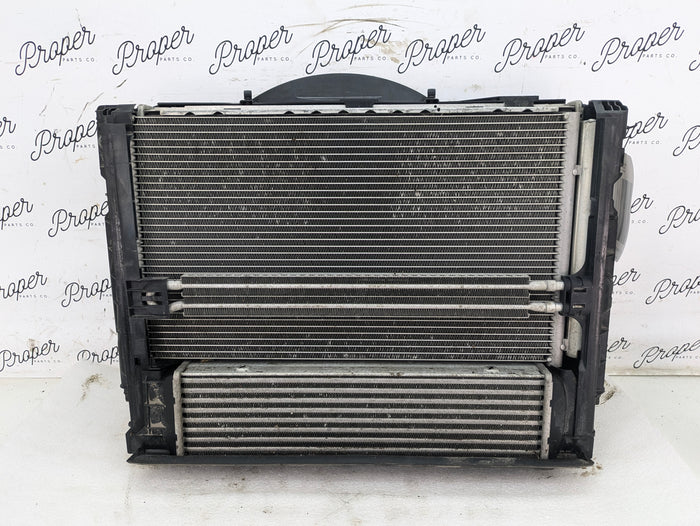 BMW E90 E92 E93 335xi 335i N55 N54 Auto Transmission Engine Cooling Pack Radiator/AC Condenser/Intercooler/600W Fan 17117788903/7545366
