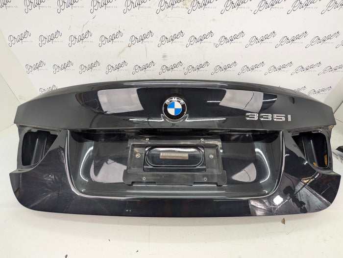 BMW E90 335xi 330xi 328xi 325xi 323i M3 LCI Trunk Lid Black Sapphire Metallic (475)