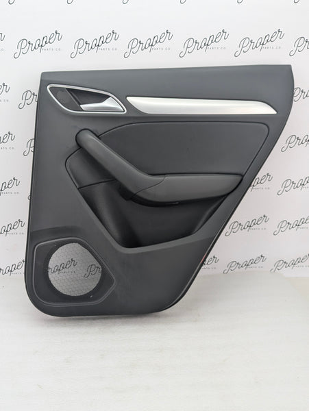 2015-2018 Audi 8U Q3 Right Rear Passenger Interior Door Panel Card Black 8U0867306