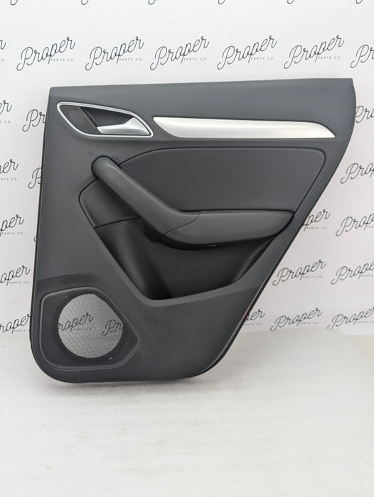 2015-2018 Audi 8U Q3 Right Rear Passenger Interior Door Panel Card Black 8U0867306