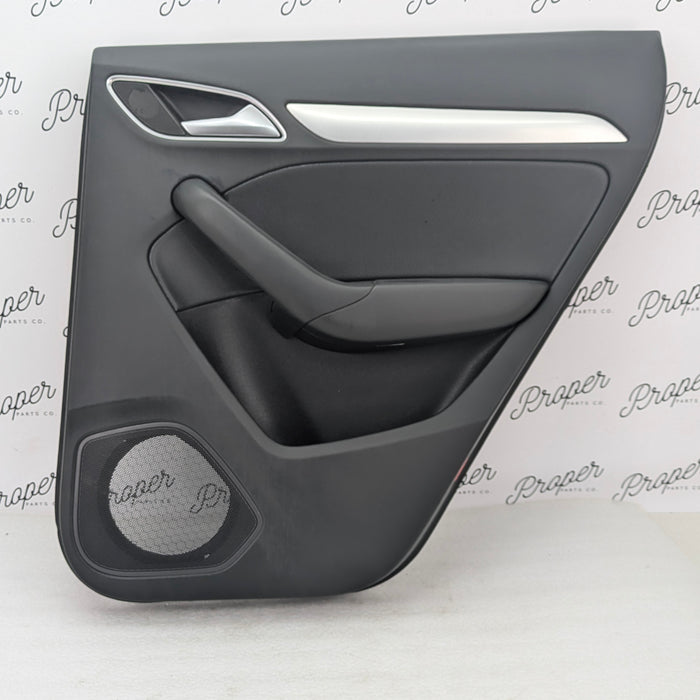 2015-2018 Audi 8U Q3 Right Rear Passenger Interior Door Panel Card Black 8U0867306