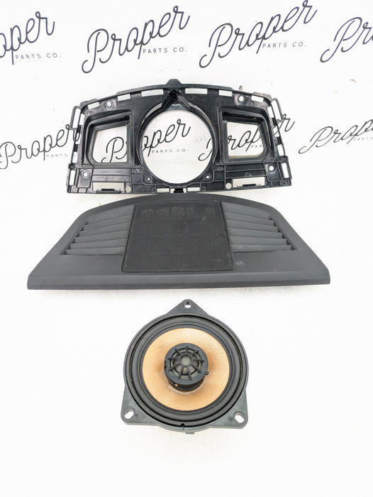 BMW E93 E92 E91 E90 3 Series Canter Navigation Dashboard Speaker W/Bracket & Trim 7123751/7123750/7838915