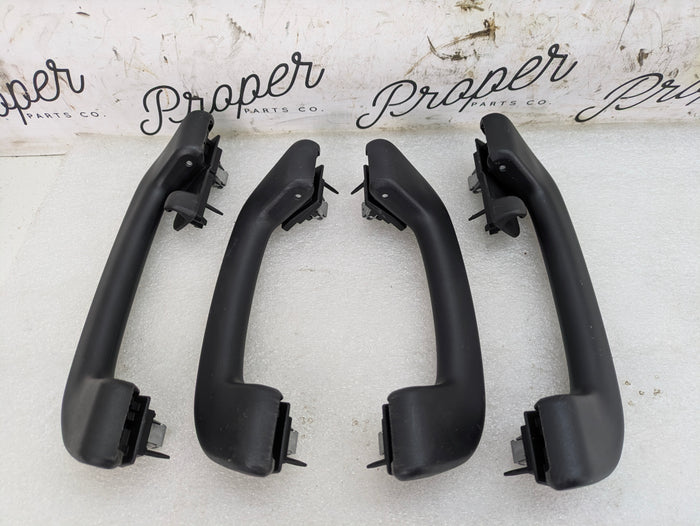 BMW F30 340xi 335xi 330xi 328xi M Sport Black Upper Headliner Roof Grab Handle Set