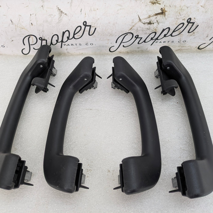 BMW F30 340xi 335xi 330xi 328xi M Sport Black Upper Headliner Roof Grab Handle Set