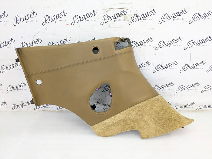 Porsche 996.2 911 Carrera 4 Cabriolet Convertible Left/Driver Side Rear Interior Trim Panel Savanna Beige Leather 99655507113 *DAMAGED*