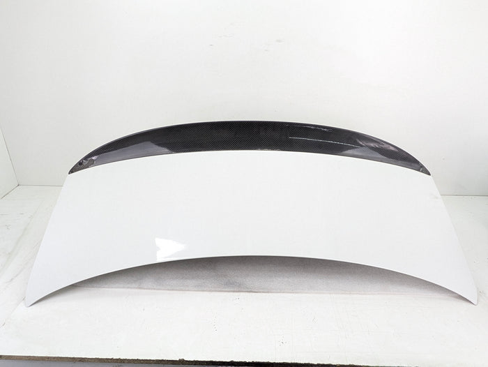 BMW E92 M3 335i 328i LCI Coupe Trunk Lid W/Aftermarket Spoiler Alpine White (300) 41627254428