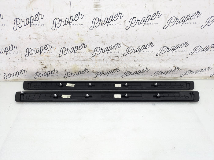 BMW G22 430ix 440ix M Sport Left/Right Driver/Passenger Door Sill Trim Set Pair 8077315 *DAMAGED*