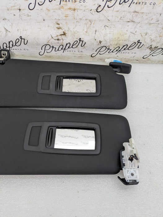 BMW F36 F32 F30 F31 F34 435xi 440xi 428xi 430xi Left & Right Black Sun Visor Set 8061314/8061313 *DAMAGED*