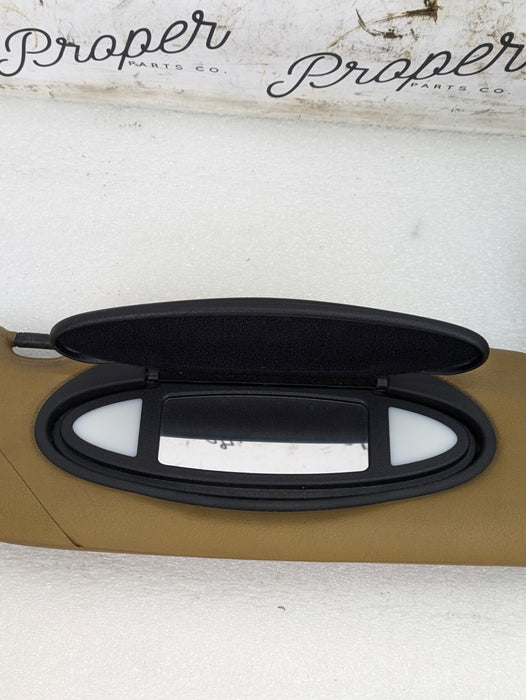 Porsche 996.2 911 Carrera 4 Cabriolet Convertible Right/Passenger Side Sun Visor Savanna Beige 99656160800