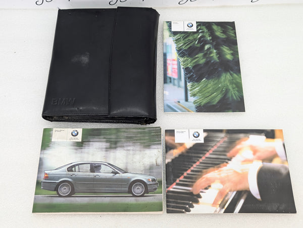 BMW E46 330i 325i 320i Sedan Owners Care & Radio Manual & Leather Slip Case
