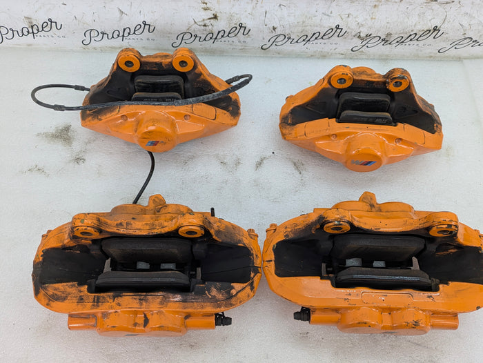BMW F30 F31 F32 F33 F36 340 440 435 335 M sport Orange Brembo Brake Caliper Set Front & Rear