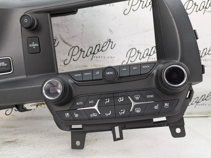 Chevrolet C7 Corvette Stingray Z51 Radio/HVAC Control Panel & Gauge Cluster Trim 23169940