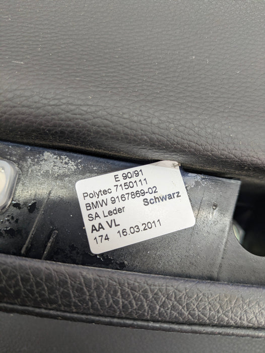BMW E90 E91 E92 E93 335xi Driver Front Left Door Card Panel 9167869