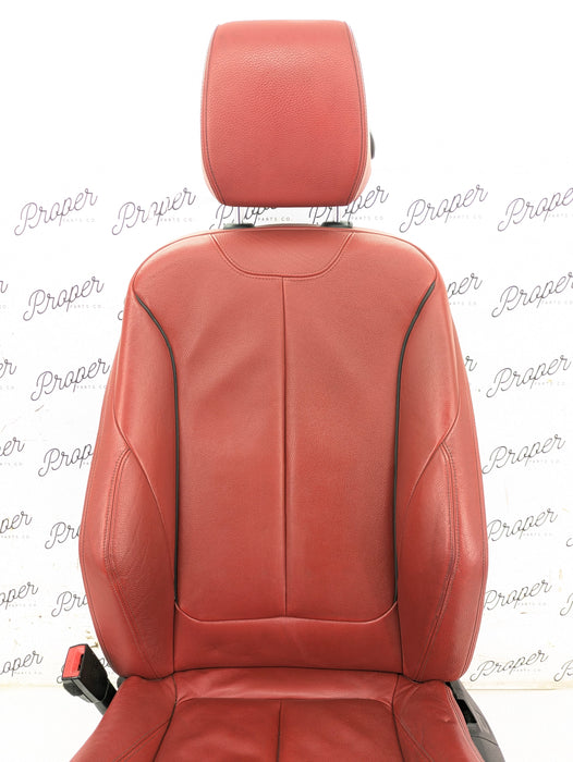 BMW F30 335xi M Sport Complete Red Interior Swap Kit Set Leather Coral Red Door Cards & Seats