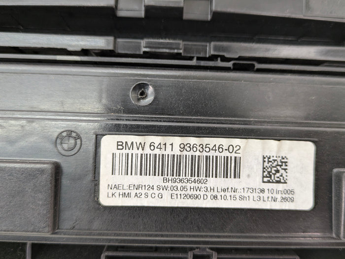 BMW F22 228xi M235xi 230xi M240xi HVAC Climate Control Panel & Radio Buttons W/Trim 9363546