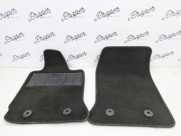 Chevrolet C7 Corvette Stingray Black Carpet Summer Floor Mats Set 84196982 *DAMAGED*