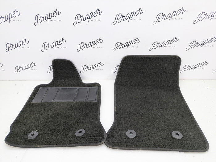 Chevrolet C7 Corvette Stingray Black Carpet Summer Floor Mats Set 84196982 *DAMAGED*