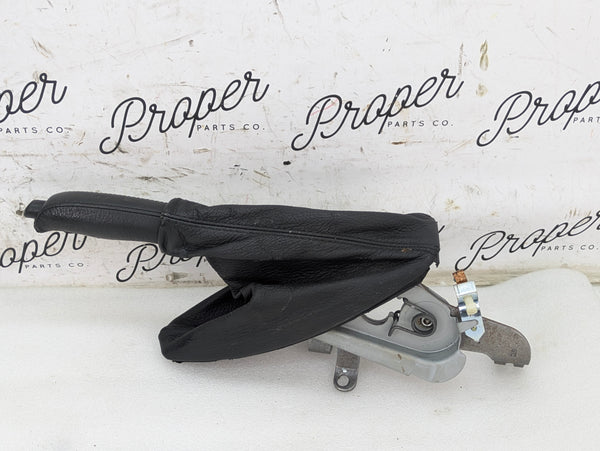 BMW E46 330i 330ci Emergency Parking Brake Lever Handle W/Black Leather Boot 1164489
