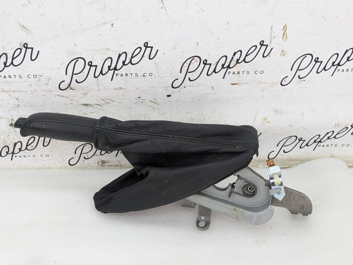 BMW E46 330i 330ci Emergency Parking Brake Lever Handle W/Black Leather Boot 1164489