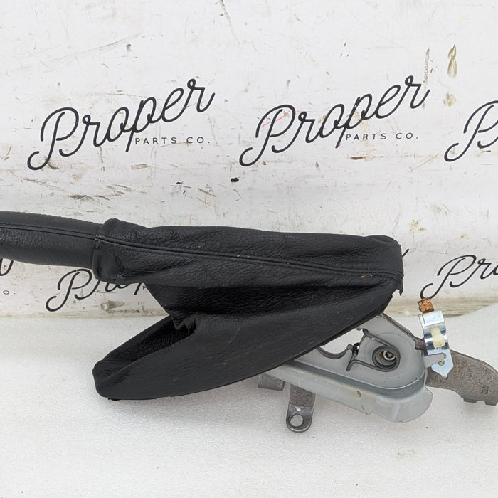 BMW E46 330i 330ci Emergency Parking Brake Lever Handle W/Black Leather Boot 1164489