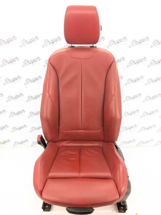 BMW F30 335xi M Sport Complete Red Interior Swap Kit Set Leather Coral Red Door Cards & Seats