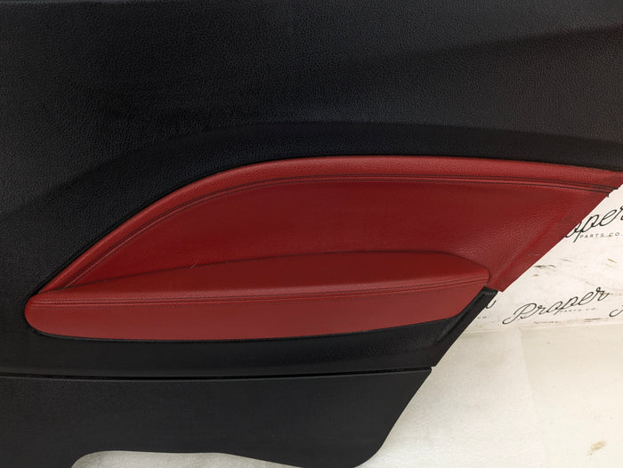 BMW F22 228xi M235xi 230xi M240xi Right/Passenger Side Rear Coral Red Interior Door Panel Card 7311484 *DAMAGED*